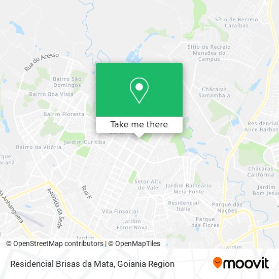 Mapa Residencial Brisas da Mata