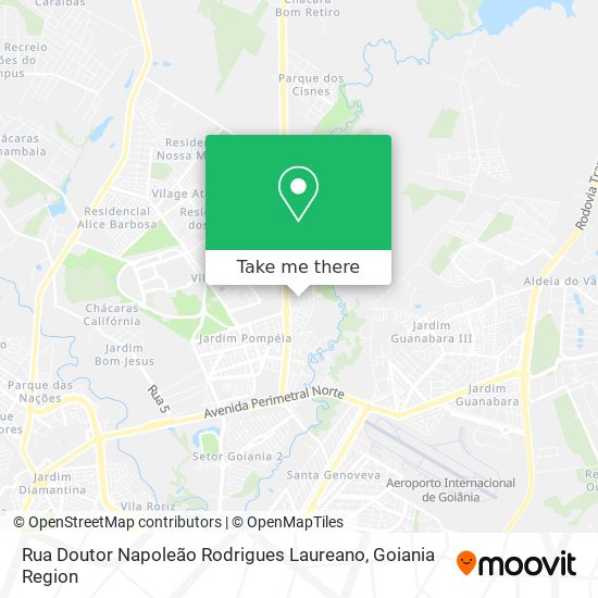 Mapa Rua Doutor Napoleão Rodrigues Laureano