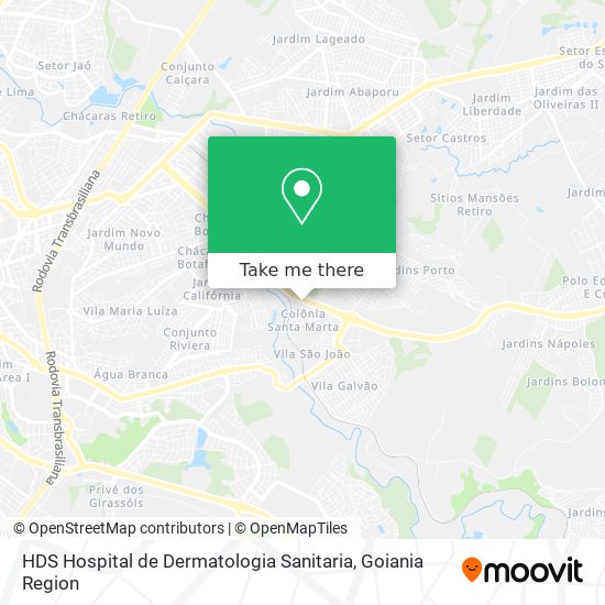 HDS Hospital de Dermatologia Sanitaria map