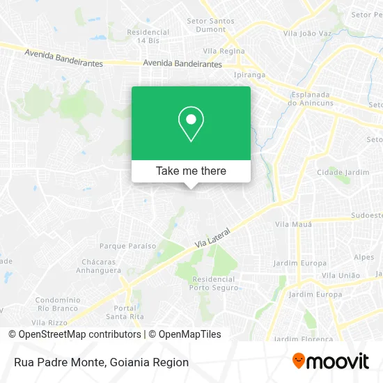Rua Padre Monte map