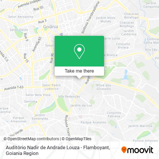 Auditório Nadir de Andrade Louza - Flamboyant map