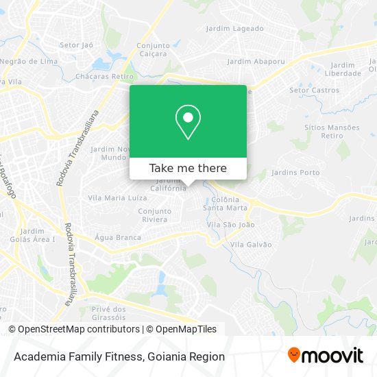 Academia Family Fitness map