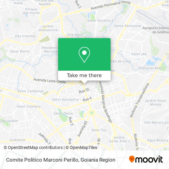 Comite Politico Marconi Perillo map