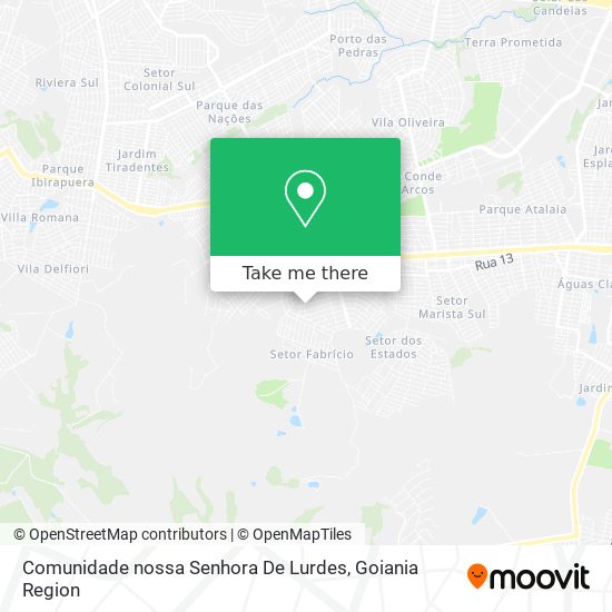 Comunidade nossa Senhora De Lurdes map