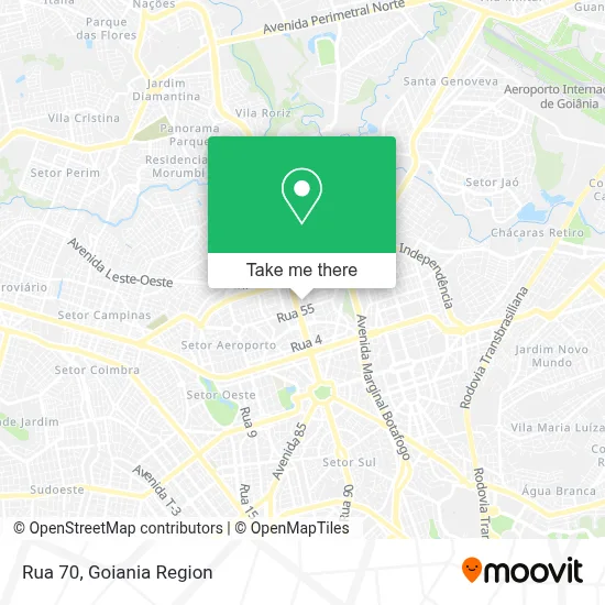 Rua 70 map