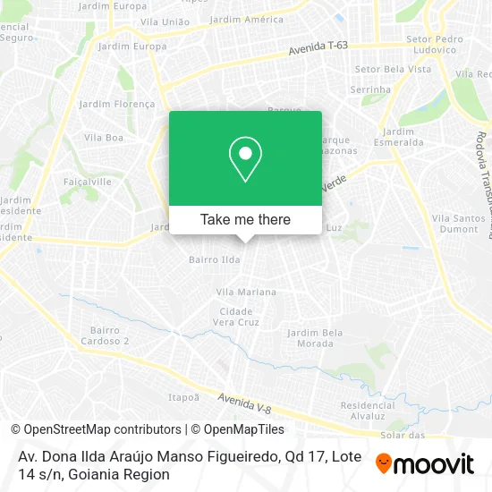 Av. Dona Ilda Araújo Manso Figueiredo, Qd 17, Lote 14 s / n map