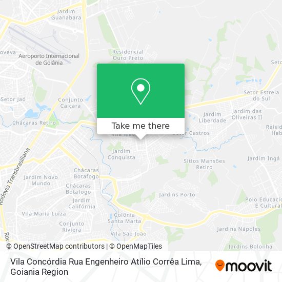 Vila Concórdia Rua Engenheiro Atílio Corrêa Lima map