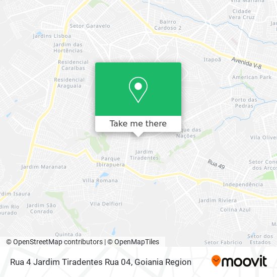 Rua 4 Jardim Tiradentes Rua 04 map
