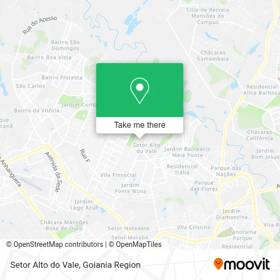 Setor Alto do Vale map