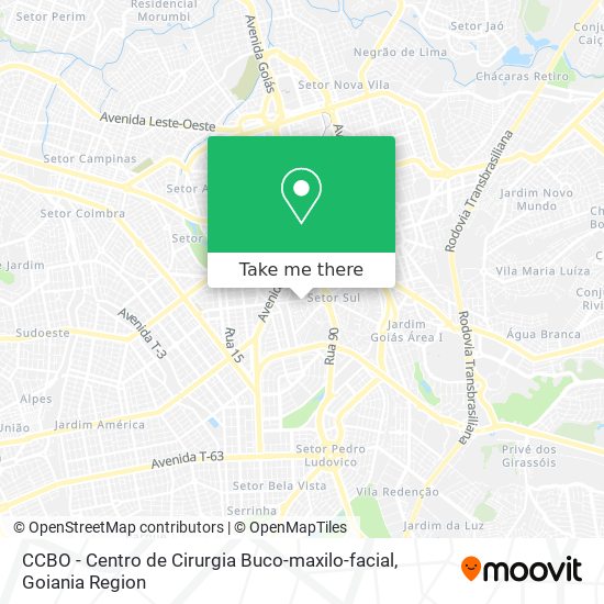 CCBO - Centro de Cirurgia Buco-maxilo-facial map