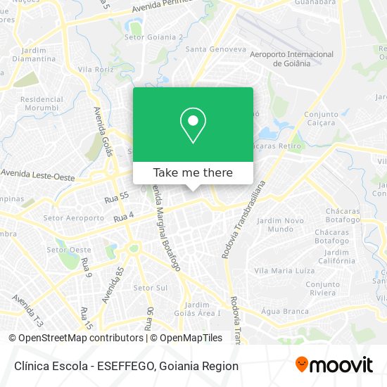 Clínica Escola - ESEFFEGO map