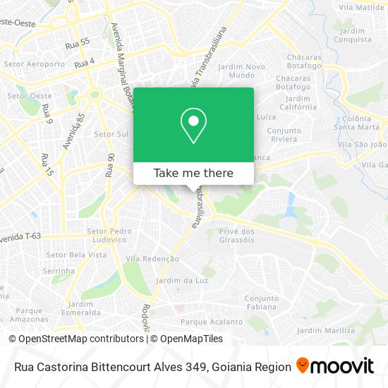 Mapa Rua Castorina Bittencourt Alves 349