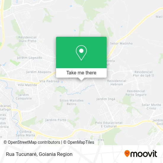Rua Tucunaré map