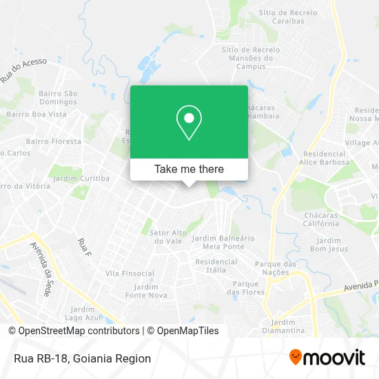 Rua RB-18 map