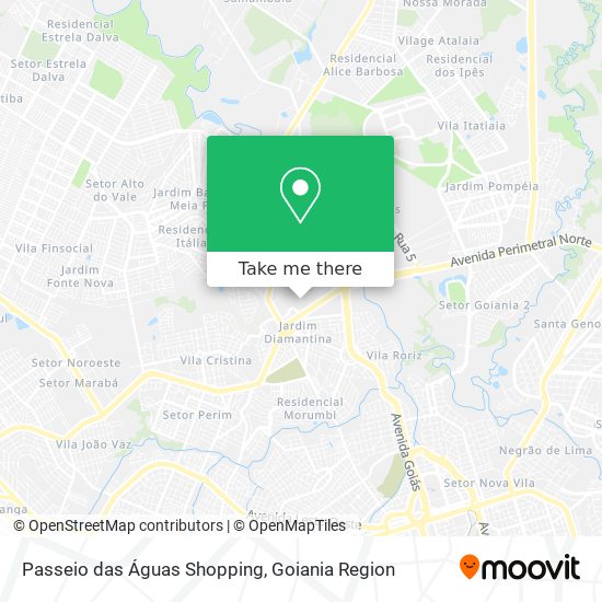 Mapa Passeio das Águas Shopping