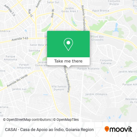 CASAI - Casa de Apoio ao Índio map