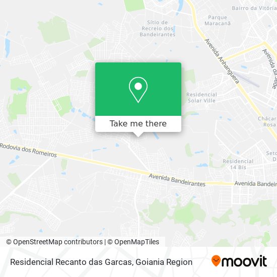 Mapa Residencial Recanto das Garcas