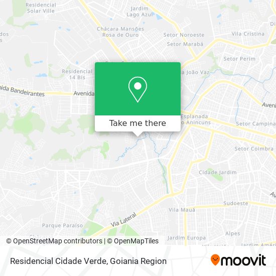 Residencial Cidade Verde map