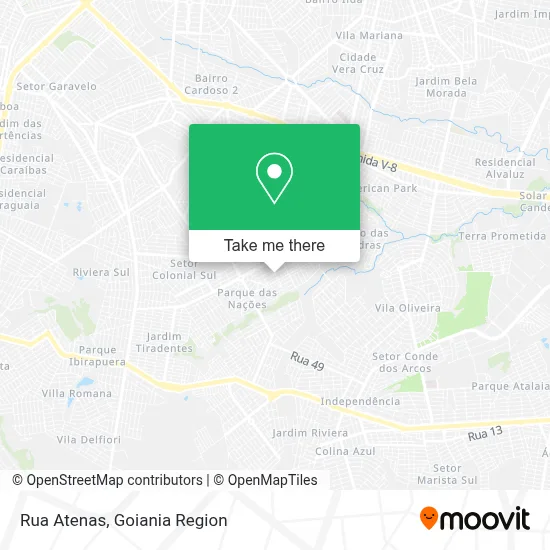 Rua Atenas map