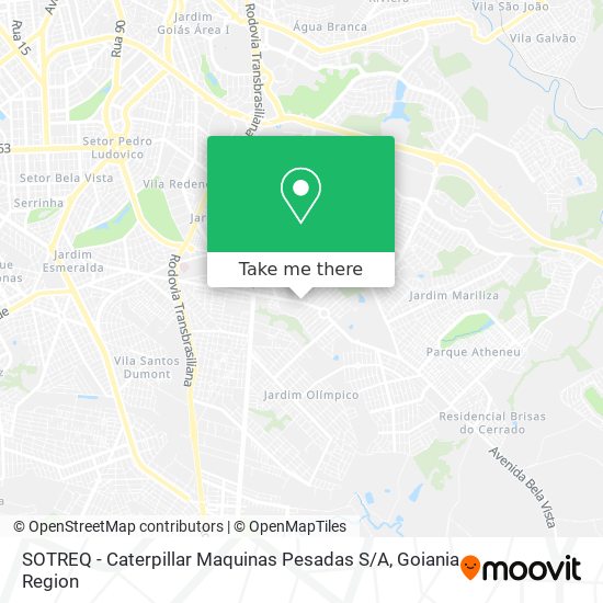 SOTREQ - Caterpillar Maquinas Pesadas S / A map