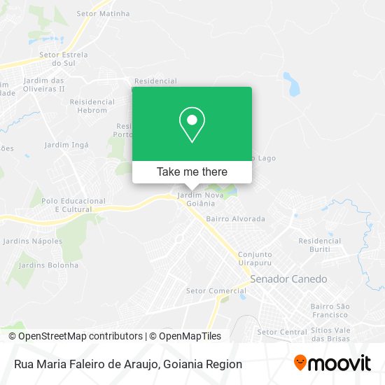 Mapa Rua Maria Faleiro de Araujo