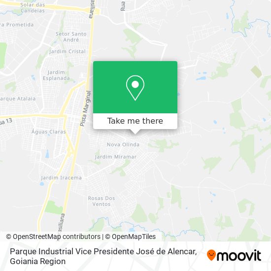 Parque Industrial Vice Presidente José de Alencar map