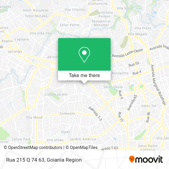 Rua 215 Q 74 63 map