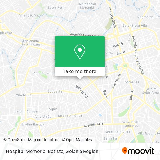 Hospital Memorial Batista map