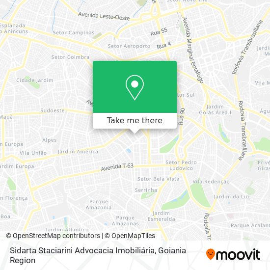 Sidarta Staciarini Advocacia Imobiliária map