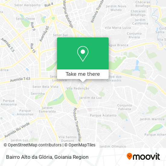 Mapa Bairro Alto da Glória