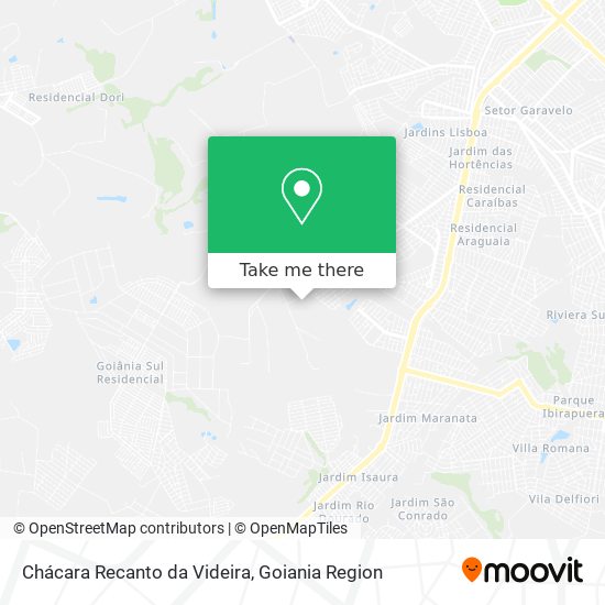 Mapa Chácara Recanto da Videira