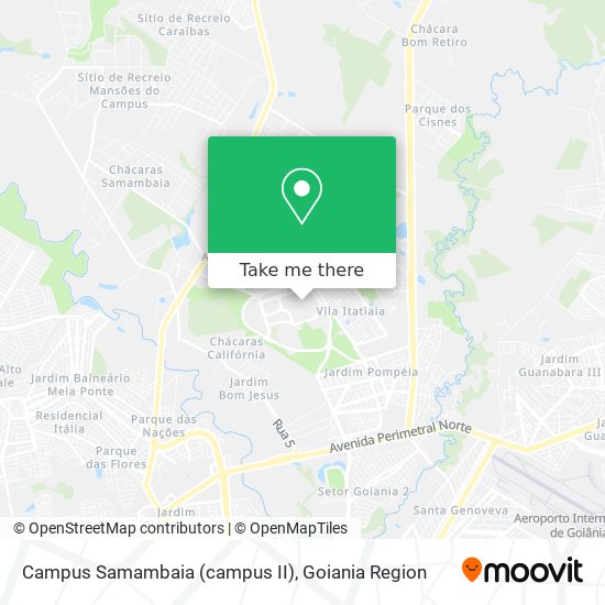 Campus Samambaia (campus II) map