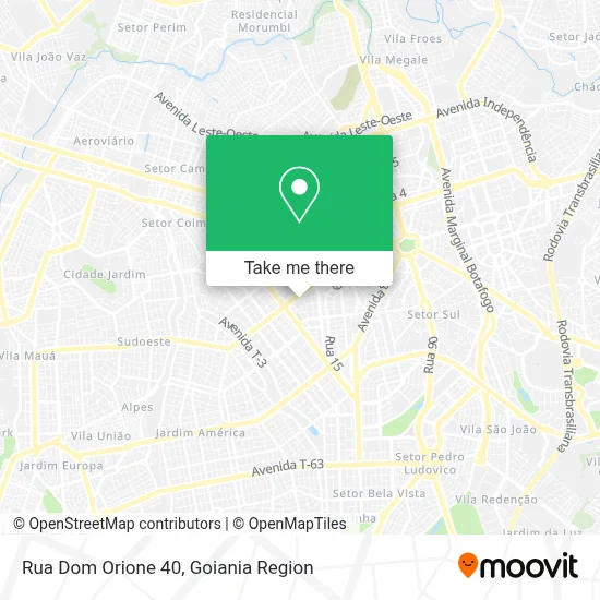Rua Dom Orione 40 map