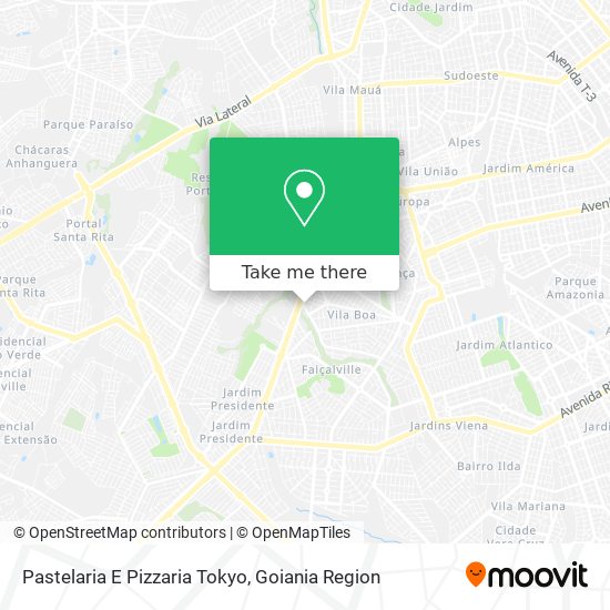 Mapa Pastelaria E Pizzaria Tokyo