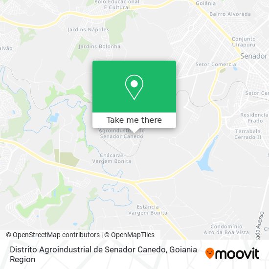 Mapa Distrito Agroindustrial de Senador Canedo