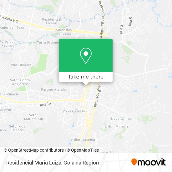 Mapa Residencial Maria Luiza