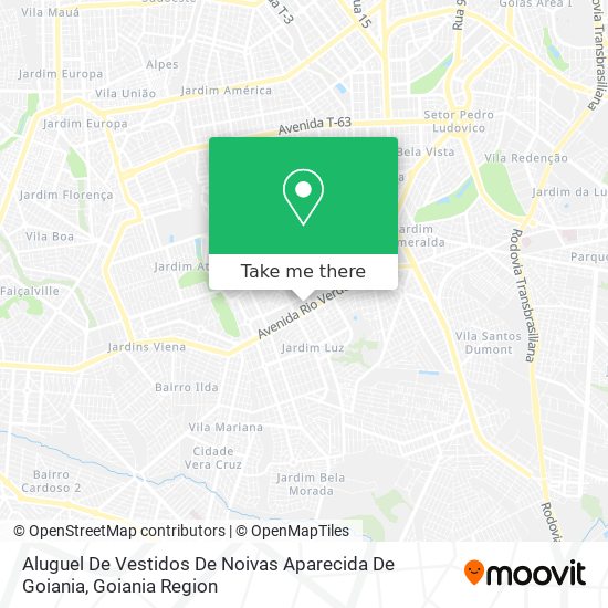 Aluguel De Vestidos De Noivas Aparecida De Goiania map