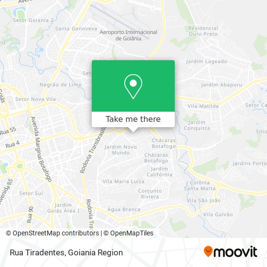 Rua Tiradentes map