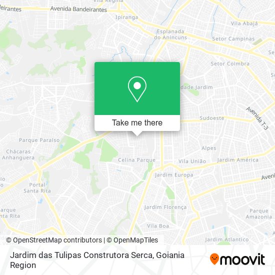 Jardim das Tulipas Construtora Serca map