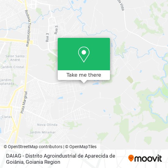 DAIAG - Distrito Agroindustrial de Aparecida de Goiânia map