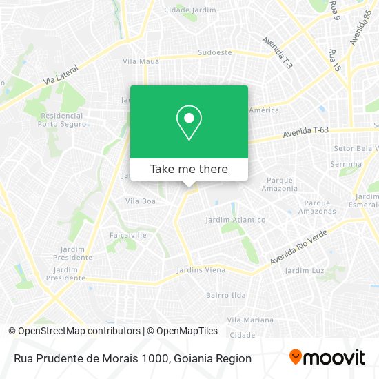 Rua Prudente de Morais 1000 map