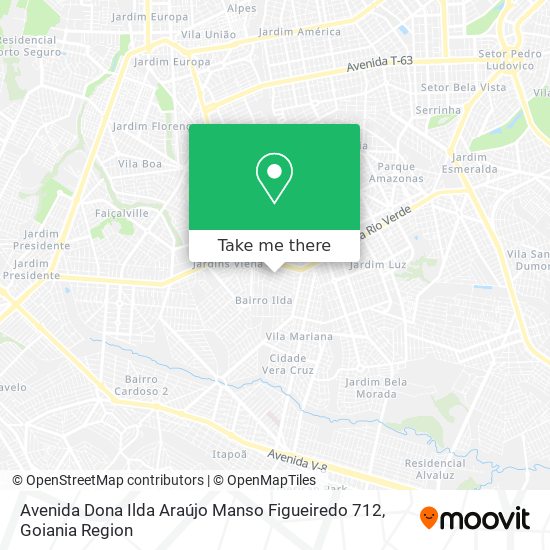 Mapa Avenida Dona Ilda Araújo Manso Figueiredo 712