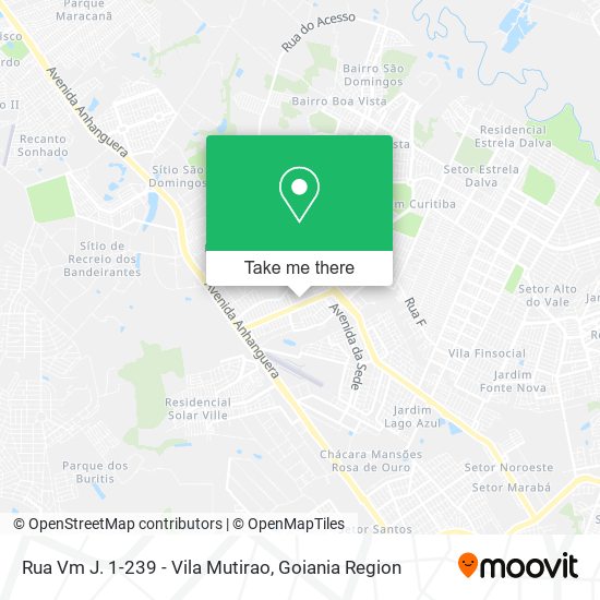 Mapa Rua Vm J. 1-239 - Vila Mutirao