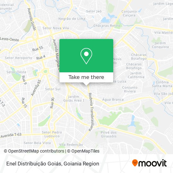How to get to Enel Distribuição Goiás in U.T.P. Jardim Goias by Bus?