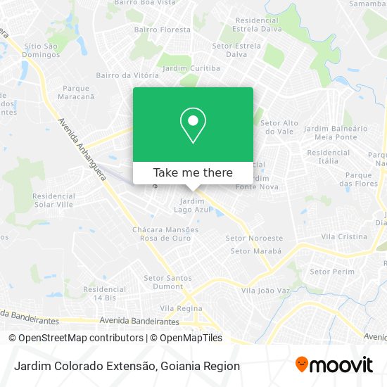 Mapa Jardim Colorado Extensão