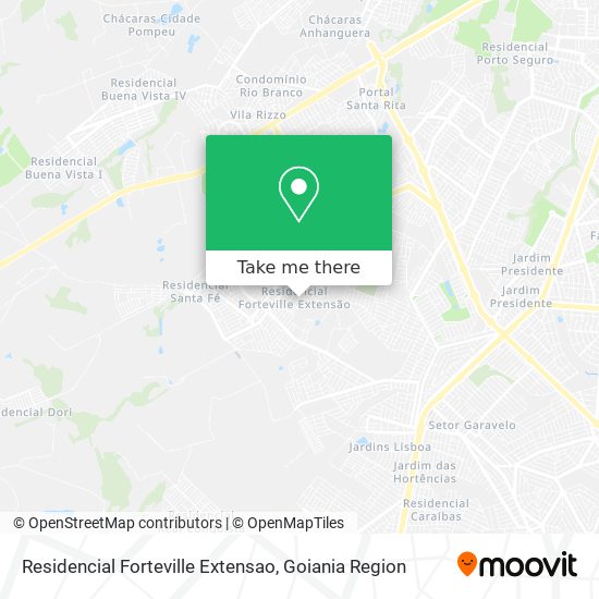 Mapa Residencial Forteville Extensao