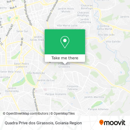 Quadra Prive dos Girassois map