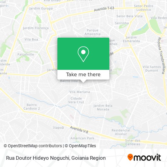 Rua Doutor Hideyo Noguchi map