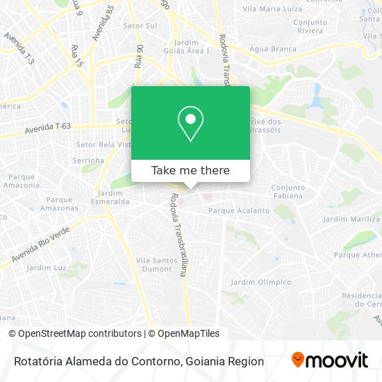 Rotatória Alameda do Contorno map
