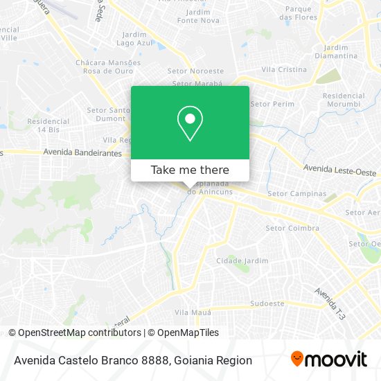 Mapa Avenida Castelo Branco 8888